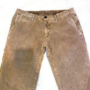 Siviglia White Mens Handmade Italian Corduroy Pants. New Unworn Condition.